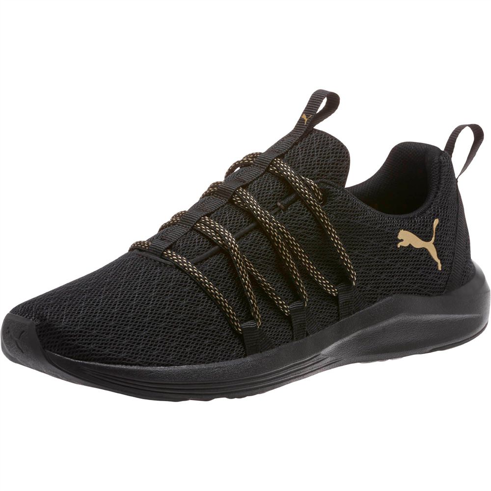 Puma Prowl Alt Knit Mesh Női Futócipő - Fekete/Metal Arany ( Hungary - XMKOR9873 )